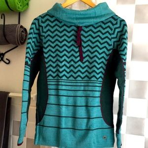 NWOT Smartwool Cowl Neck ZigZag Sweater